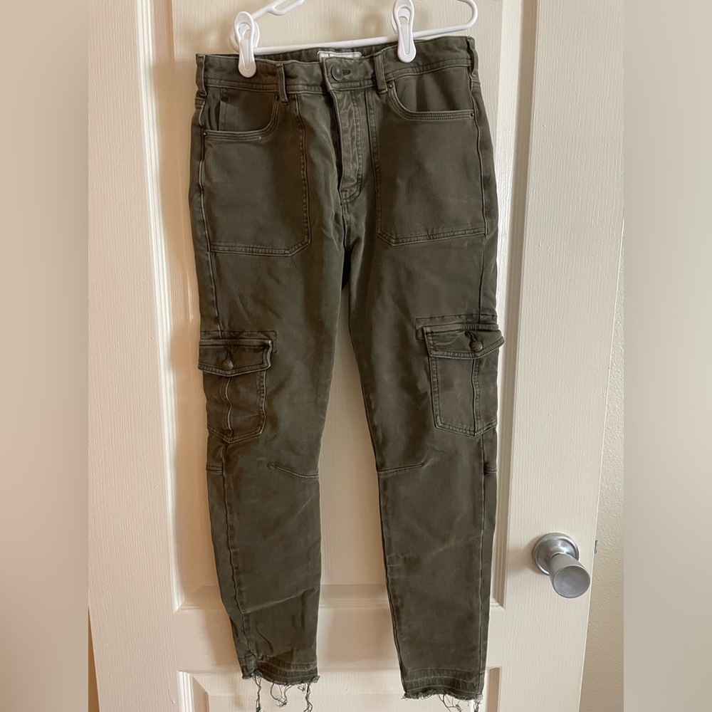 Free People Utility Skinny Jeans Moss size 28
